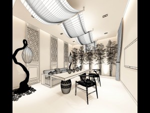 restaurant teahouse cafe drinks clubhouse 66 Modelo 3D