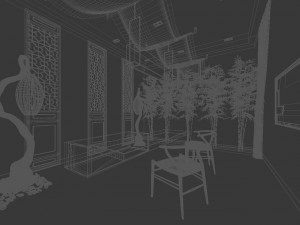 restaurant teahouse cafe drinks clubhouse 66 Modelo 3D