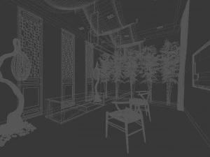 restaurant teahouse cafe drinks clubhouse 66 3D Model