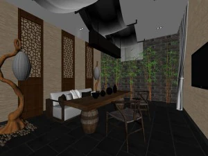 restaurant teahouse cafe drinks clubhouse 66 3D Model