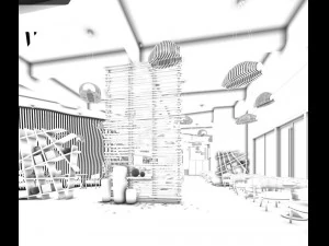 restaurant teahouse cafe drinks clubhouse 67 3D Model