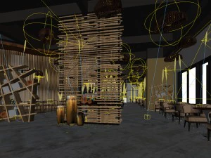 restaurant teahouse cafe drinks clubhouse 67 3D Model