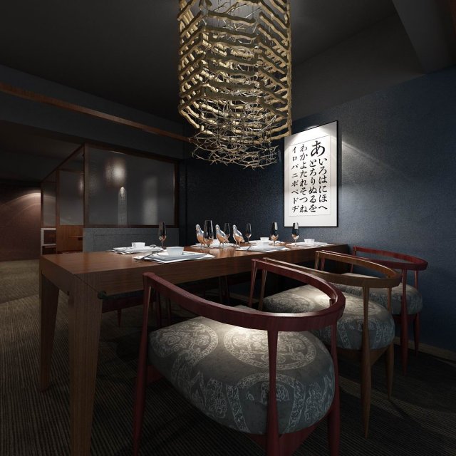 restaurant teahouse cafe drinks clubhouse 68 Model 3D .c4d .max .obj .3ds .fbx .stl .blend 