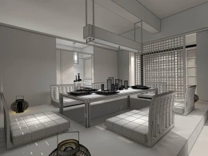 restaurant teahouse cafe drinks clubhouse 68 3D Model