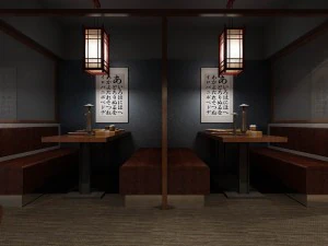 restaurant teahouse cafe drinks clubhouse 68 3D Model