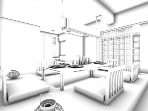 restaurant teahouse cafe drinks clubhouse 68 3D Model