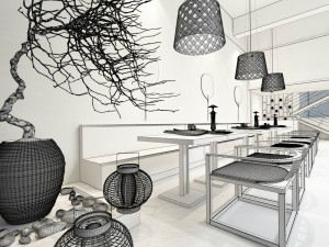 restaurant teahouse cafe drinks clubhouse 69 Modelo 3D