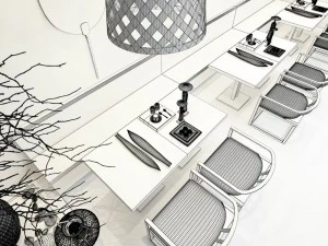 restaurant teahouse cafe drinks clubhouse 69 3D Model