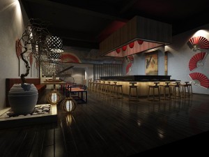 restaurant teahouse cafe drinks clubhouse 69 Modelo 3D