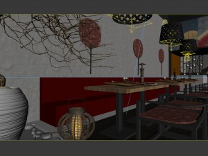 restaurant teahouse cafe drinks clubhouse 69 Modelo 3D