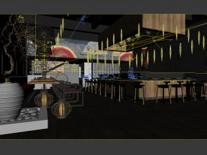 restaurant teahouse cafe drinks clubhouse 69 3D Model