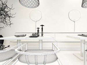 restaurant teahouse cafe drinks clubhouse 69 Modelo 3D