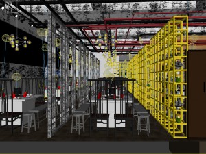 restaurant teahouse cafe drinks clubhouse 70 Modelo 3D