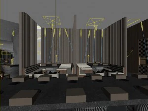 restaurant teahouse cafe drinks clubhouse 71 3D Model