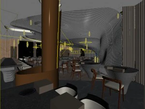 restaurant teahouse cafe drinks clubhouse 71 3D Model