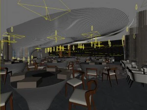 restaurant teahouse cafe drinks clubhouse 71 3D Model