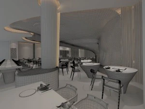 restaurant teahouse cafe drinks clubhouse 71 3D Model