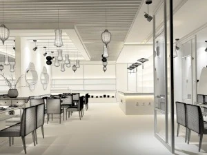 restaurante casa de ch&aacute; caf&eacute; bebidas clube 72 Modelo 3D