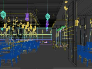 restaurante casa de ch&aacute; caf&eacute; bebidas clube 72 Modelo 3D