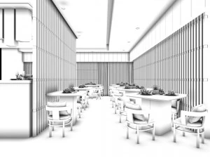 restaurant teahouse cafe drinks clubhouse 73 3D Model
