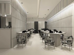 restaurant teahouse cafe drinks clubhouse 73 3D Model