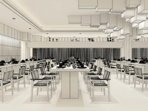 restaurant teahouse cafe drinks clubhouse 73 3D Model