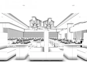 restaurant teahouse cafe drinks clubhouse 73 3D Model