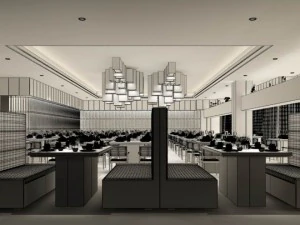 restaurant teahouse cafe drinks clubhouse 73 3D Model