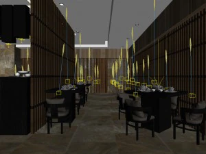 restaurant teahouse cafe drinks clubhouse 73 3D Model