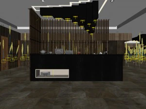 restaurant teahouse cafe drinks clubhouse 73 3D Model