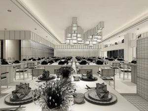 restaurant teahouse cafe drinks clubhouse 73 3D Model