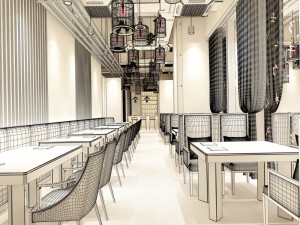 restaurant teahouse cafe drinks clubhouse 76 Model 3D