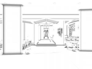 restaurant teahouse cafe drinks clubhouse 76 Model 3D