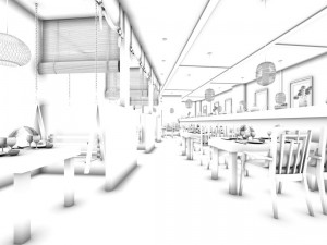 restaurant teahouse cafe drinks clubhouse 77 3D Model