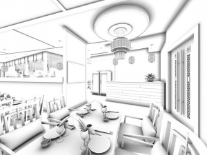 restaurant teahouse cafe drinks clubhouse 78 Model 3D