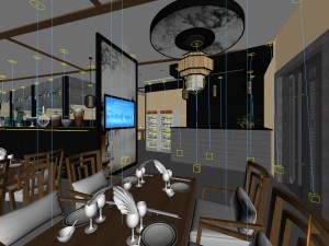 restaurant teahouse cafe drinks clubhouse 78 Model 3D