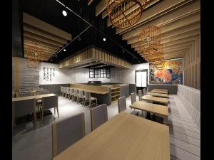 레스토랑 찻집 카페 음료수 클럽하우스 80 3D 모델