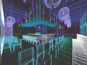 restaurant teahouse cafe drinks clubhouse 80 3D Model