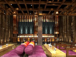 restaurant teahouse cafe drinks clubhouse 86 Modelo 3D