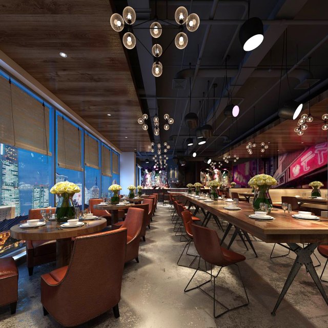restaurant teahouse cafe drinks clubhouse 87 3Dモデル .c4d .max .obj .3ds .fbx .stl .blend 