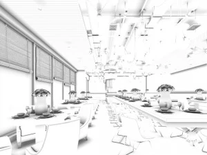 restaurant teahouse cafe drinks clubhouse 87 3D Model