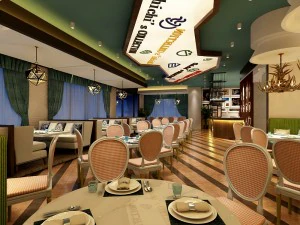 रेस्तरां टीहाउस कैफे पेय क्लबहाउस 88 3D मॉडल