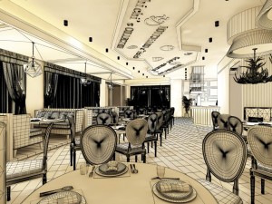 restaurant teahouse cafe drinks clubhouse 88 3D Модель