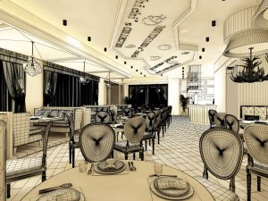 restaurant teahouse cafe drinks clubhouse 88 3D Model
