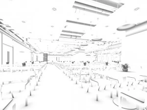 restaurant teahouse cafe drinks clubhouse 90 3D Model