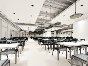 restaurant teahouse cafe drinks clubhouse 90 3D Model