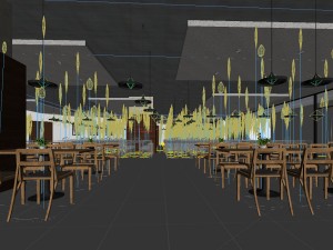 restaurant teahouse cafe drinks clubhouse 90 Modelo 3D