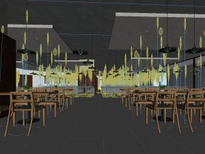 restaurant teahouse cafe drinks clubhouse 90 3D Model