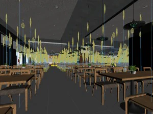 restaurant teahouse cafe drinks clubhouse 90 3D Model