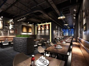 레스토랑 찻집 카페 음료수 클럽하우스 91 3D 모델